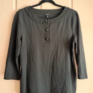 Talbots Black Button-Down Women's Shirt